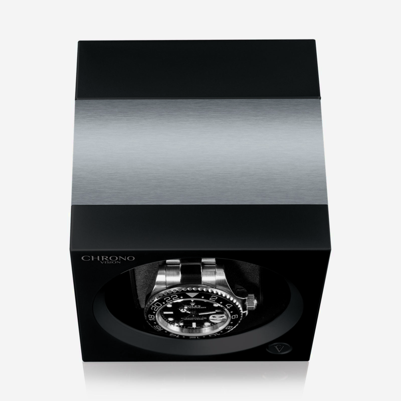 aanbieding-opwinder-automatische-horloge-chronovision-one-matzwart-geborsteld-aluminium