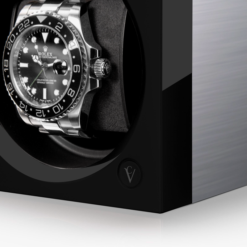 beste-automatische-horlogeopwinder-chronovision-one-zwart-glanzend-geborsteld-aluminium