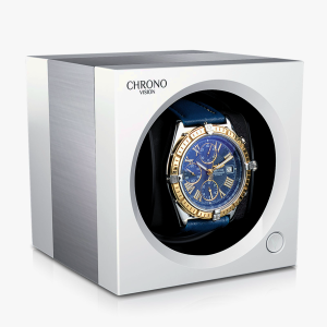 kopen automatische-horlogeopwinder-chronovision-one-mat-wit-geborsteld-aluminium