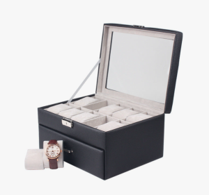 kopen horlogebox-in-zwart-leer