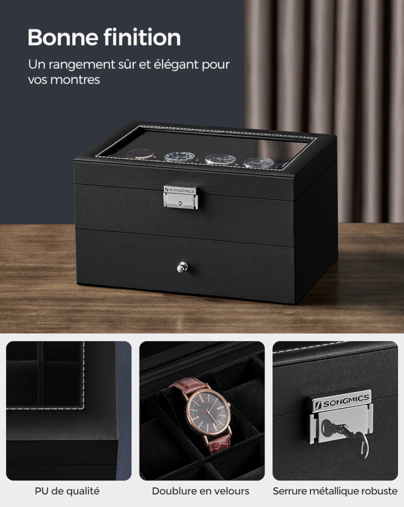 modern ontwerp-horlogebox-dubbel-duo
