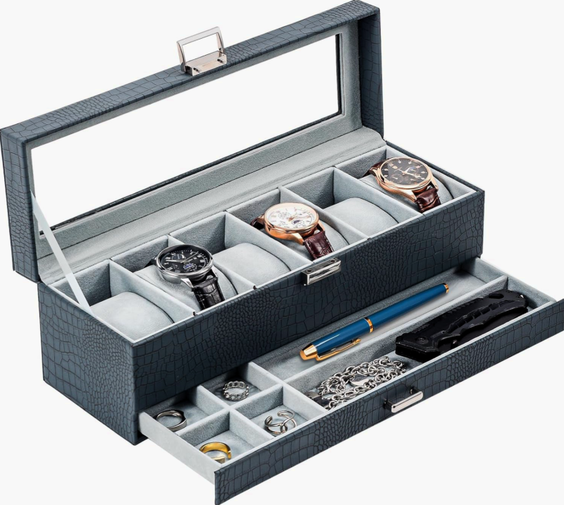 nieuw-horlogebox-lades-sieraden-kettingen