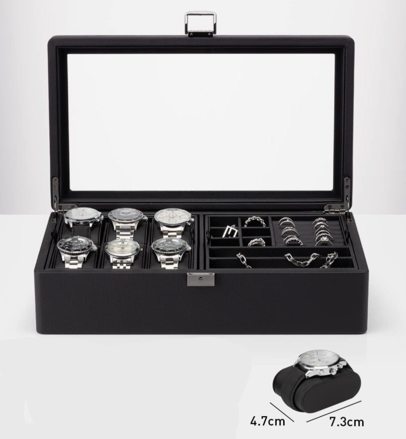 nieuw-horlogebox-opbergdoos-sieraden-vlando-zwart