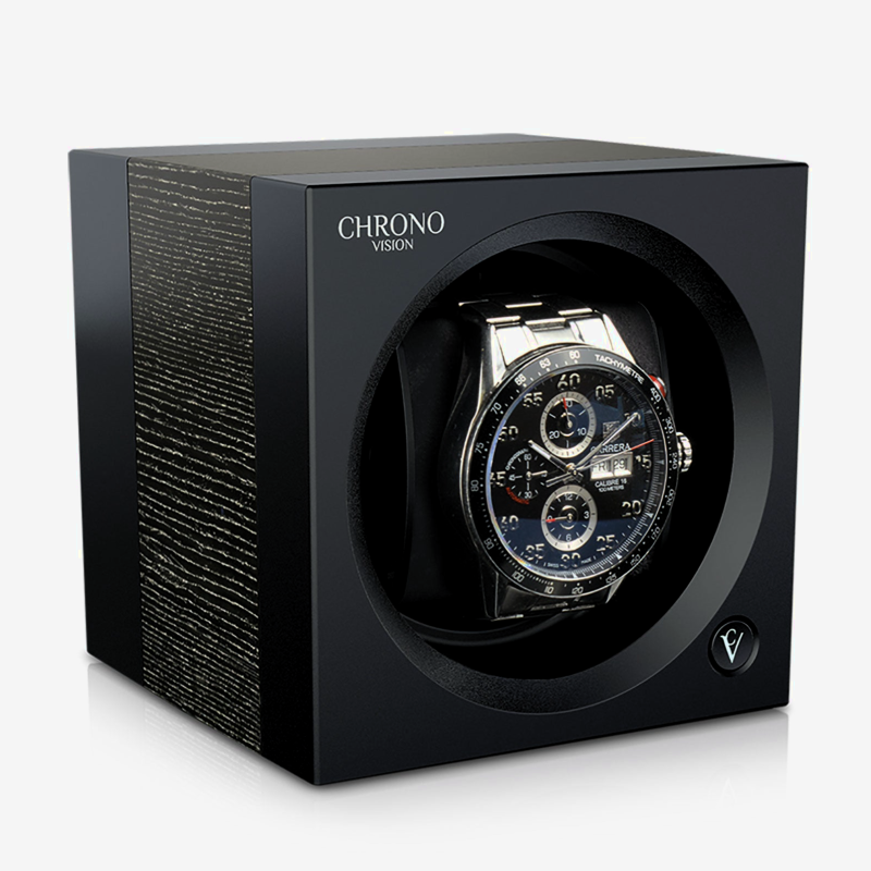 premium automatische-horlogeopwinder-chronovision-one-mat-zwart-argento-mat