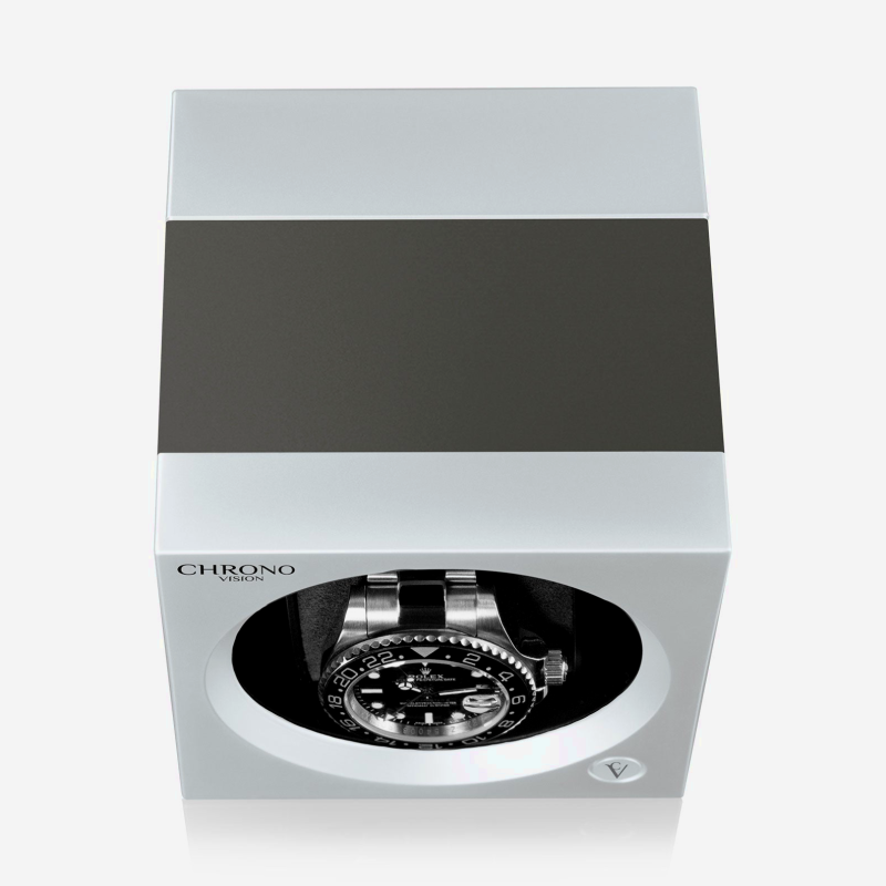 speciale aanbieding-automatische-horlogeopwinder-chronovision-one-wit-mat-titanium-geanodiseerd