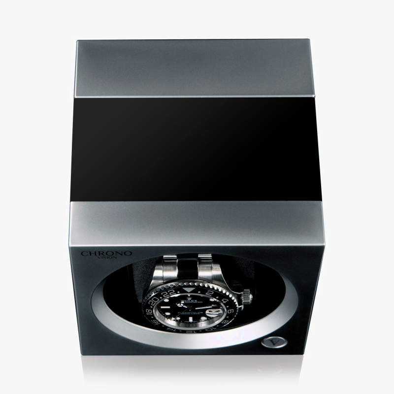 ultiem-automatische-horlogeopwinder-chronovision-one-chroom-mat-zwart-geanodiseerd