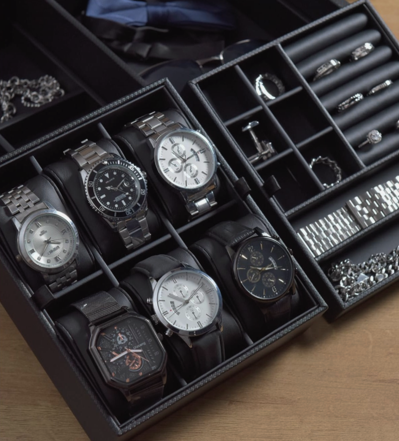 ultiem-horlogebox-opbergdoos-sieraden-vlando-zwart